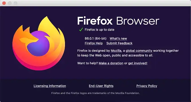 Jak sprawdzić wersję Firefoxa